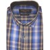 Parkson - Ble02Blue - Casual Semi Formal Checks Shirts Premium Blended Cotton WRINKLE FREE