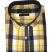 Parkson - Ble03Yellow - Casual Semi Formal Checks Shirts Premium Blended Cotton WRINKLE FREE