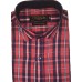 Parkson - Ble07Red - Casual Semi Formal Checks Shirts Premium Blended Cotton WRINKLE FREE