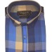 Parkson - Ble09Blue - Casual Semi Formal Checks Shirts Premium Blended Cotton WRINKLE FREE