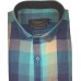 Parkson - Ble09Green - Casual Semi Formal Checks Shirts Premium Blended Cotton WRINKLE FREE