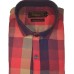 Parkson - Ble09Red - Casual Semi Formal Checks Shirts Premium Blended Cotton WRINKLE FREE