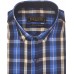 Parkson - Ble10Blue - Casual Semi Formal Checks Shirts Premium Blended Cotton WRINKLE FREE