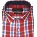 Parkson - Ble11Red - Casual Semi Formal Checks Shirts Premium Blended Cotton WRINKLE FREE
