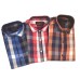 Parkson - Ble13Rust - Casual Semi Formal Checks Shirts Premium Blended Cotton WRINKLE FREE