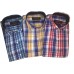 Parkson - Ble17Blue - Casual Semi Formal Checks Shirts Premium Blended Cotton WRINKLE FREE