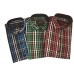 Parkson - Ble18Red - Casual Semi Formal Checks Shirts Premium Blended Cotton WRINKLE FREE
