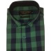 Parkson - Ble19Green - Casual Semi Formal Checks Shirts Premium Blended Cotton WRINKLE FREE