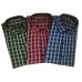 Parkson - Ble20Blue - Casual Semi Formal Checks Shirts Premium Blended Cotton WRINKLE FREE