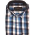 Parkson - Ble23Blue - Casual Semi Formal Checks Shirts Premium Blended Cotton WRINKLE FREE