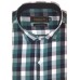 Parkson - Ble23Green - Casual Semi Formal Checks Shirts Premium Blended Cotton WRINKLE FREE