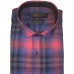 Parkson - Ble27Red - Casual Semi Formal Checks Shirts Premium Blended Cotton WRINKLE FREE