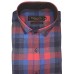 Parkson - Ble30Red - Casual Semi Formal Checks Shirts Premium Blended Cotton WRINKLE FREE