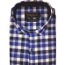 Parkson - Ble32Blue - Casual Semi Formal Checks Shirts Premium Blended Cotton WRINKLE FREE