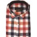 Parkson - Ble33Orange - Casual Semi Formal Checks Shirts Premium Blended Cotton WRINKLE FREE