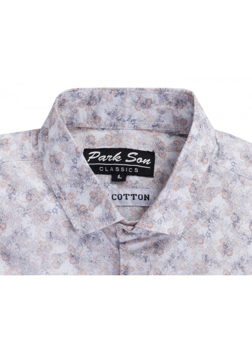 Parkson - COT12Rust Casual Digital Printer Shirts for Fancy Ware 100% Cotton Shirts