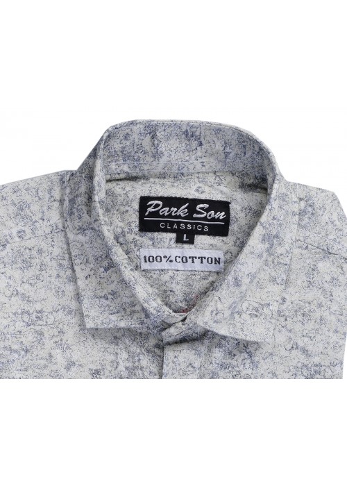 Parkson - COT13Grey Casual Digital Printer Shirts for Fancy Ware 100% Cotton Shirts