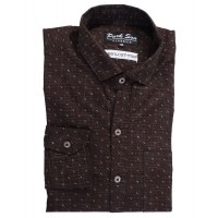 Parkson - COT17Brown Casual Digital Printer Shirts for Fancy Ware 100% Cotton Shirts