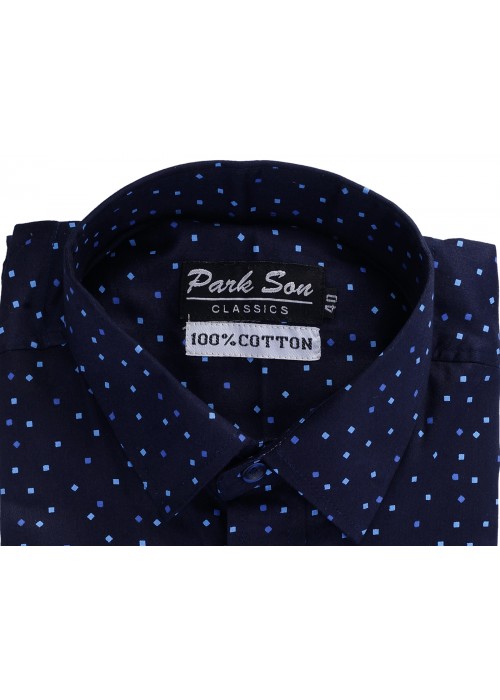 Parkson - COT05Blue Casual Digital Printer Shirts for Fancy Ware 100% Cotton Shirts