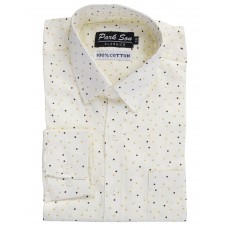 Parkson - COT05Cream Casual Digital Printer Shirts for Fancy Ware 100% Cotton Shirts