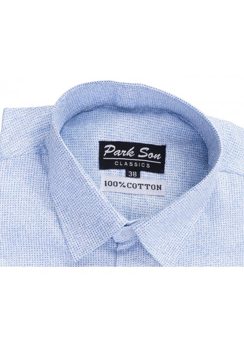 Parkson - COT06LiBlue Casual Digital Printer Shirts for Fancy Ware 100% Cotton Shirts