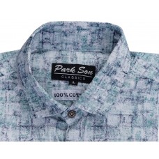 Parkson - COT09SeaGrn Casual Digital Printer Shirts for Fancy Ware 100% Cotton Shirts