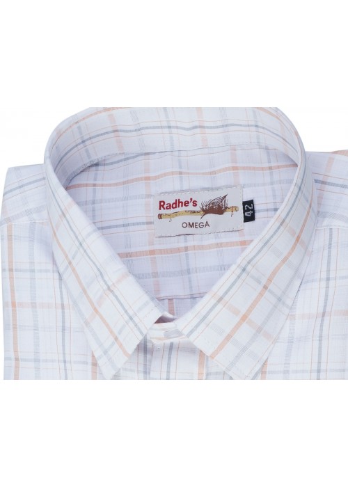 Radhes -AMBPink  FORMAL Office Wear Shirts WRINKLE FREE Checks Shirts Everyday Wear